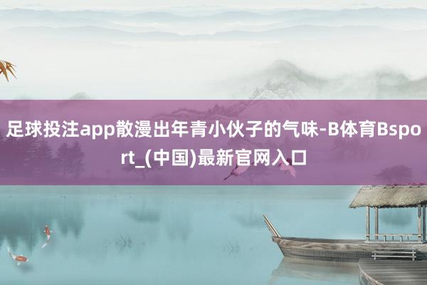 足球投注app散漫出年青小伙子的气味-B体育Bsport_(中国)最新官网入口