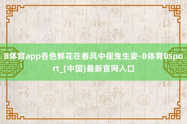 B体育app各色鲜花在春风中摇曳生姿-B体育Bsport_(中国)最新官网入口