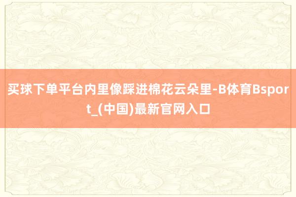 买球下单平台内里像踩进棉花云朵里-B体育Bsport_(中国)最新官网入口