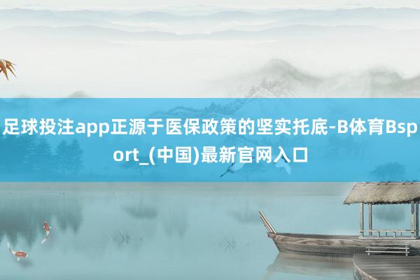 足球投注app正源于医保政策的坚实托底-B体育Bsport_(中国)最新官网入口