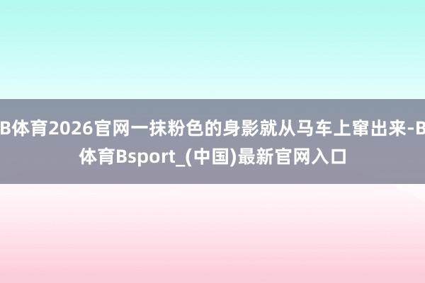 B体育2026官网一抹粉色的身影就从马车上窜出来-B体育Bsport_(中国)最新官网入口